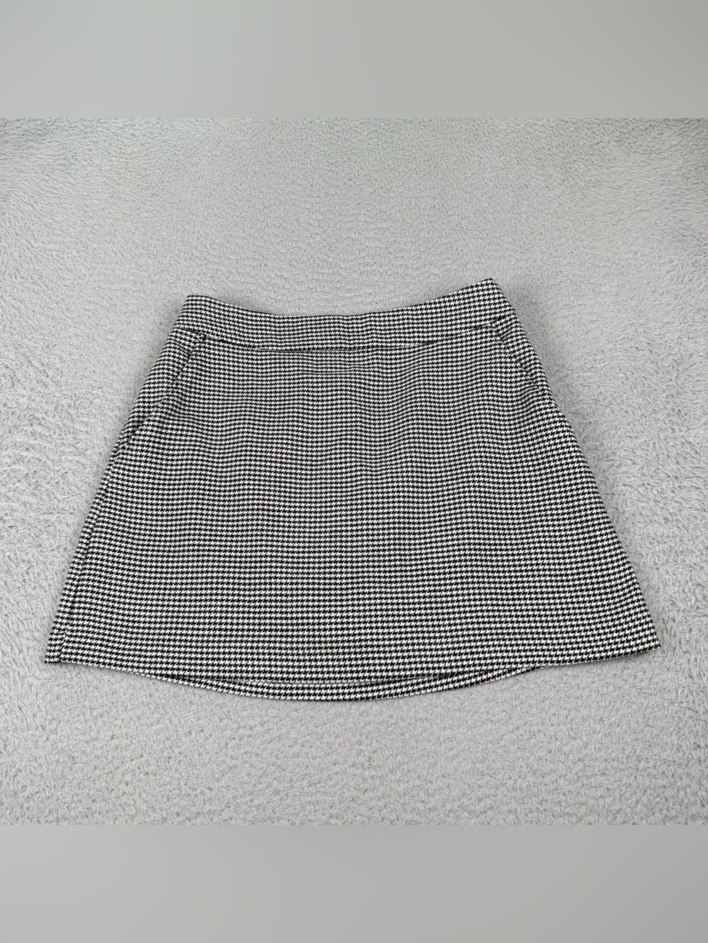 NWT Abercrombie & Fitch Mini Skort Womens Small Black White Houndstooth Preppy